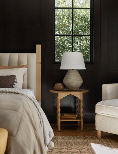 Khala Table Lamp styled in a room