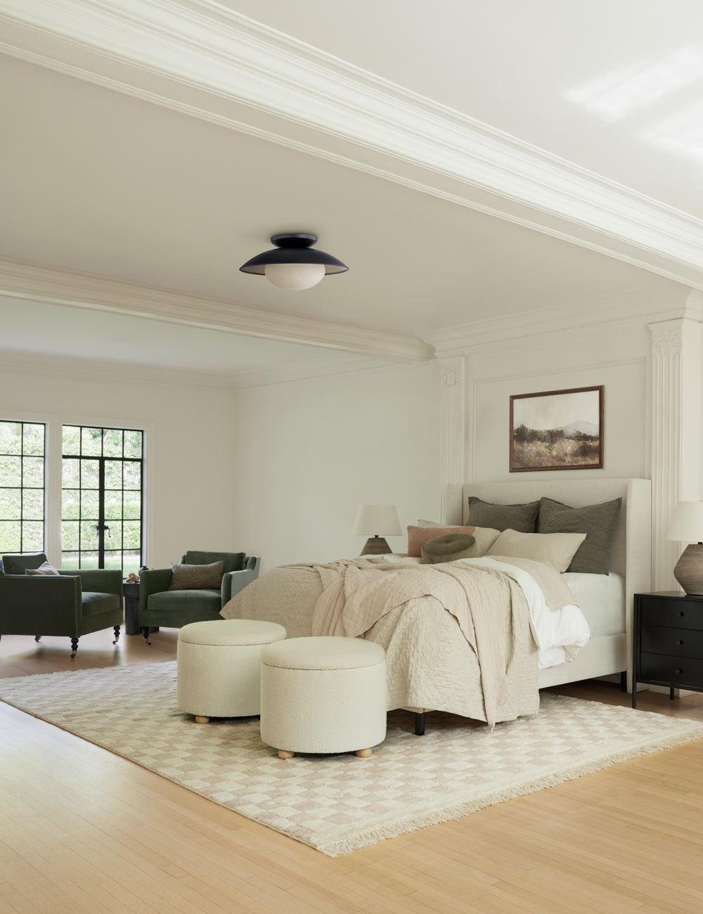 Quinn Semi-Flush Light ceiling light front view