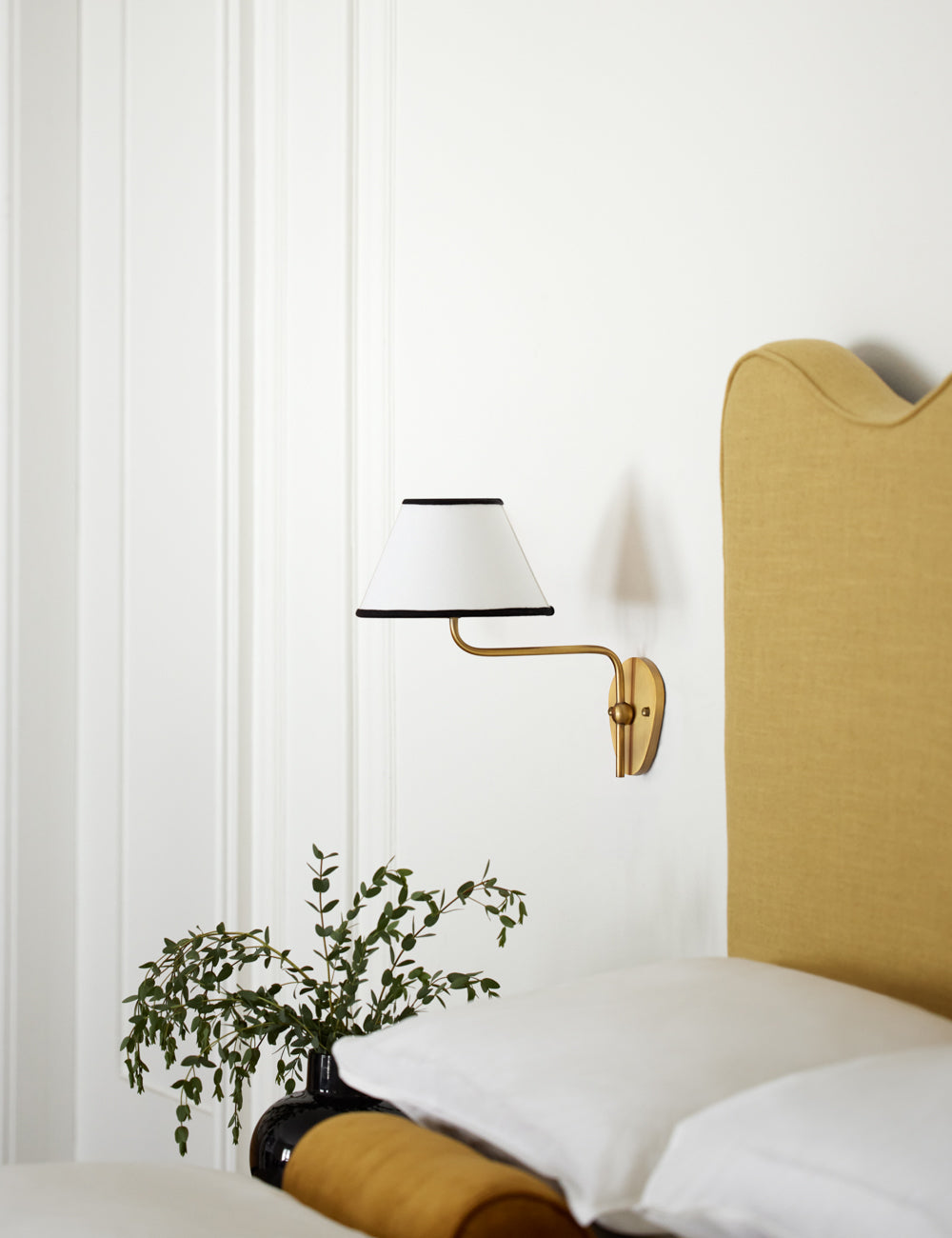Magdalene Single Sconce styled in a room