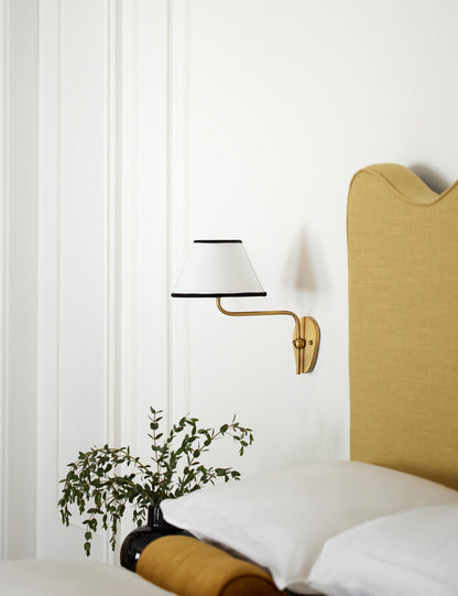 Magdalene Single Sconce styled in a room