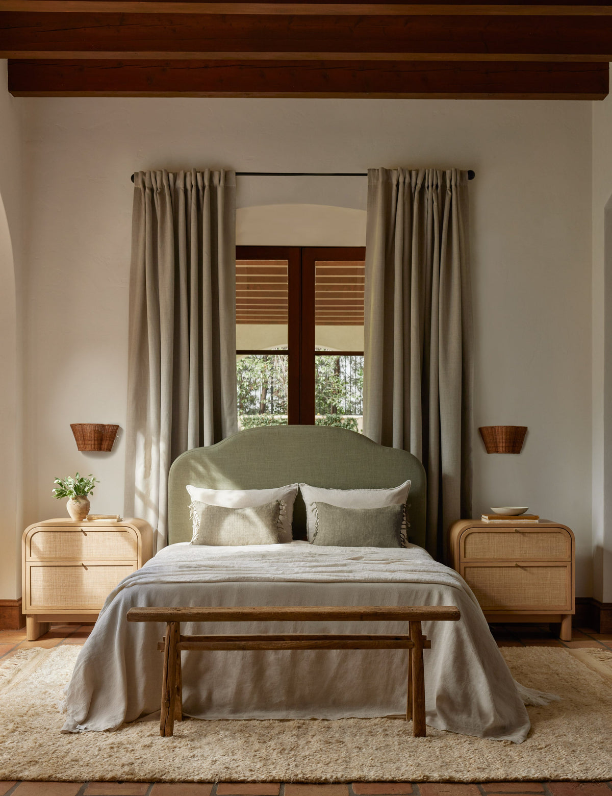 Kalani Sconce styled in a room