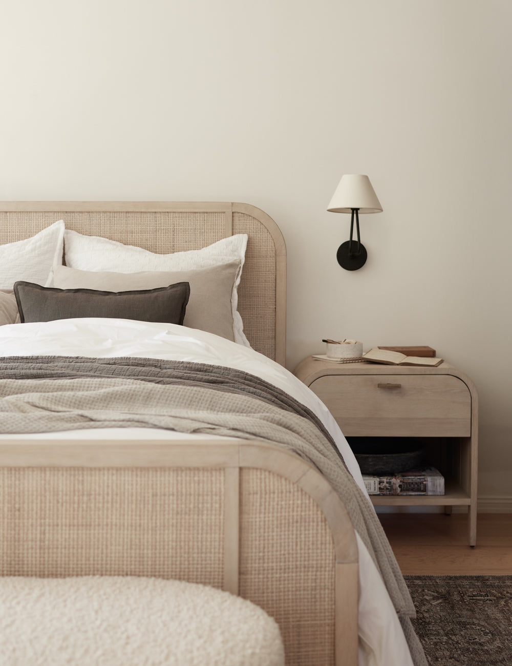 Hayden Sconce styled in a room