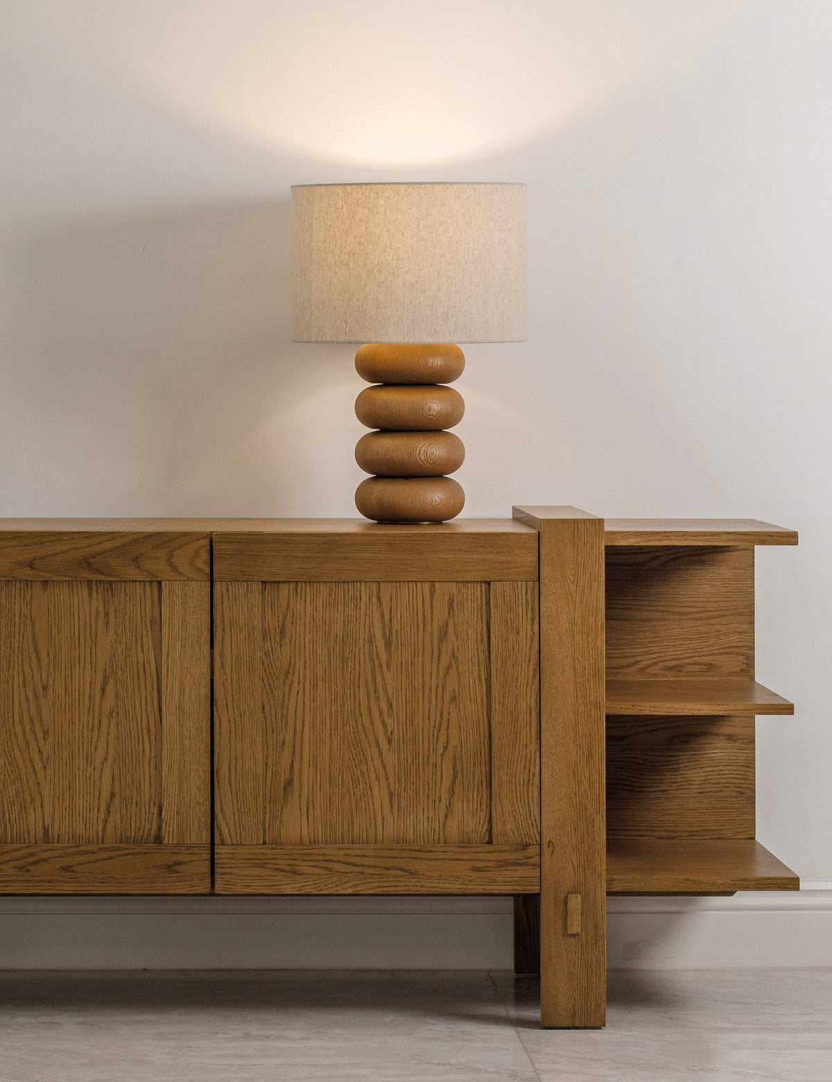 Linus Table Lamp styled in a room