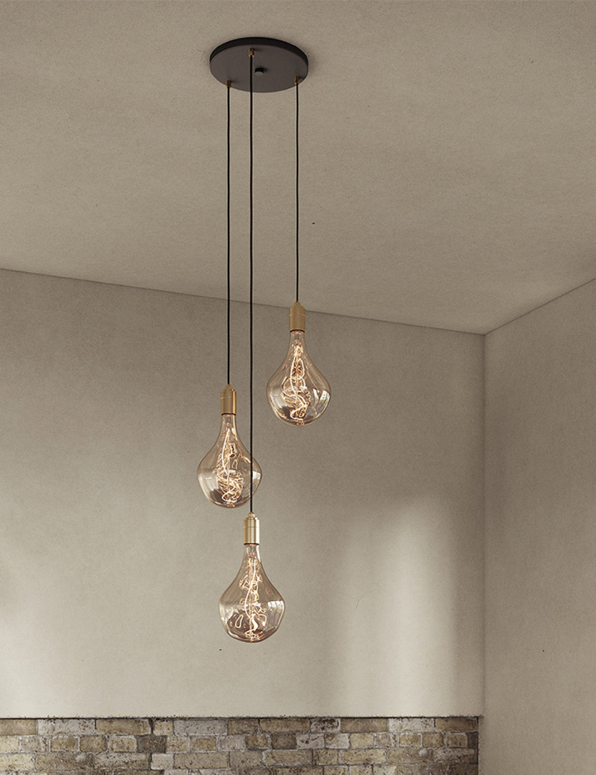 Triple Pendant Light with Voronoi II product view 6