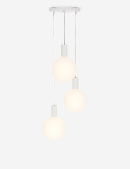 Alumina Triple Pendant Light kitchen island light front view
