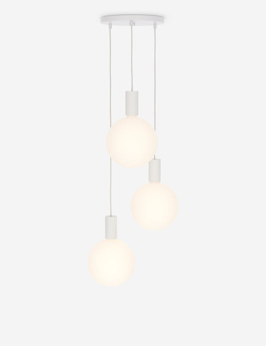 Alumina Triple Pendant Light kitchen island light front view