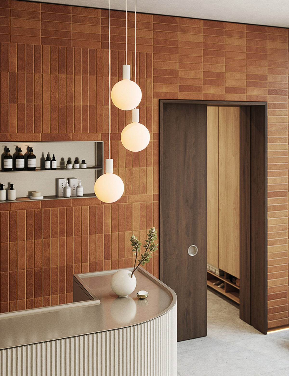 Alumina Triple Pendant Light product view 3