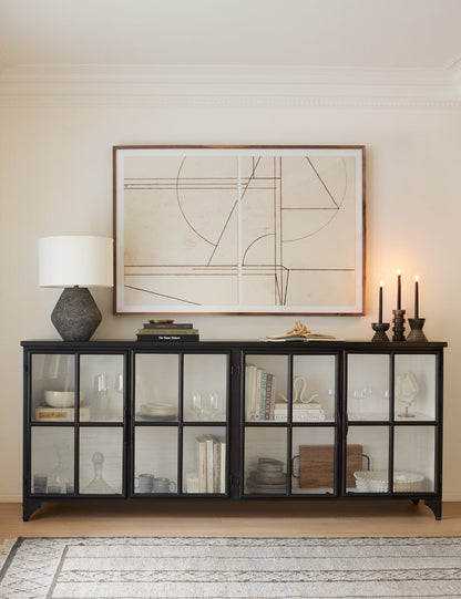 Keyana Table Lamp styled in a room