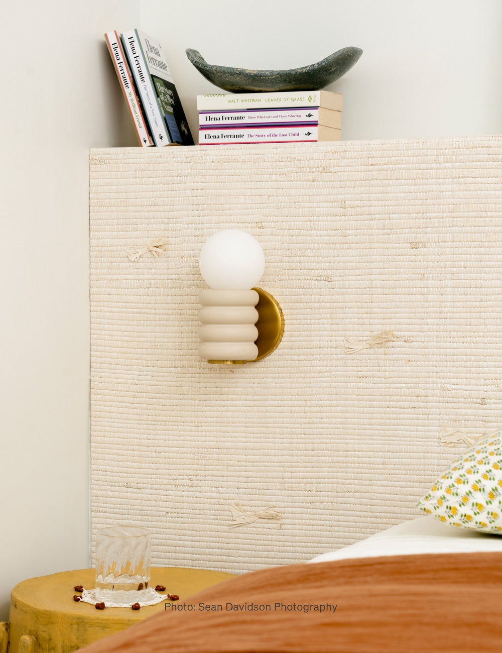 Bibi Sconce styled in a room