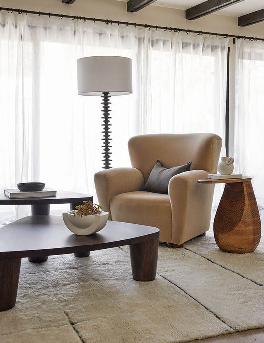 Fishbone Floor Lamp living room floor lamp front view