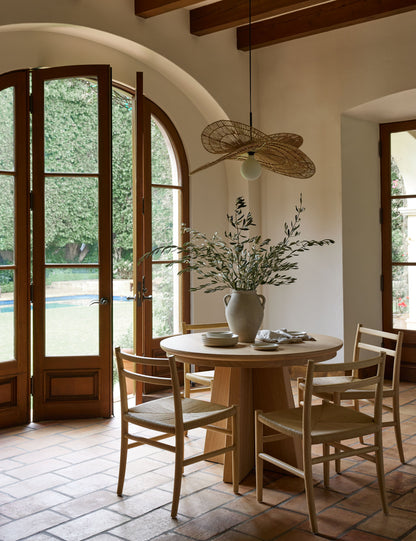 Valar Double Tier Pendant Light styled in a room