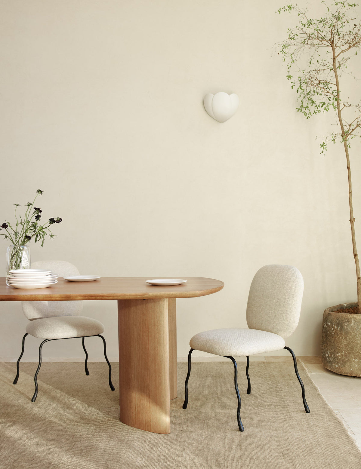 Tuli Sconce styled in a room