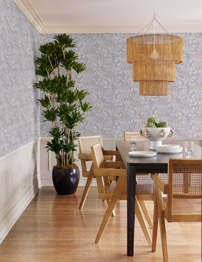 Chavette Chandelier, Natural dining room light front view