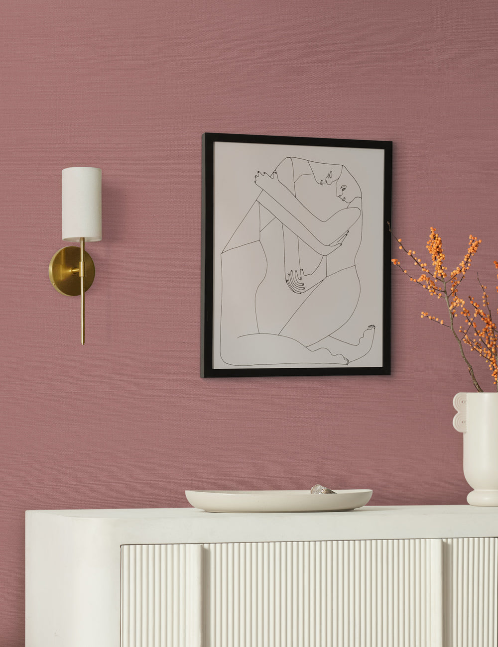 Jensine Sconce bedroom wall light front view