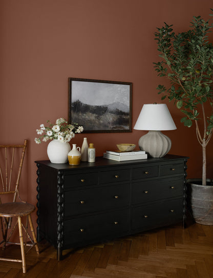 Sorrento Table Lamp styled in a room