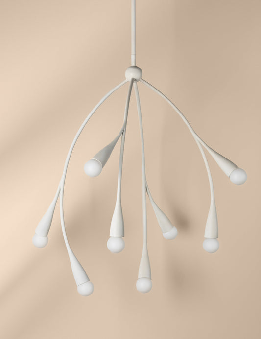 Elsa Chandelier dining room light front view