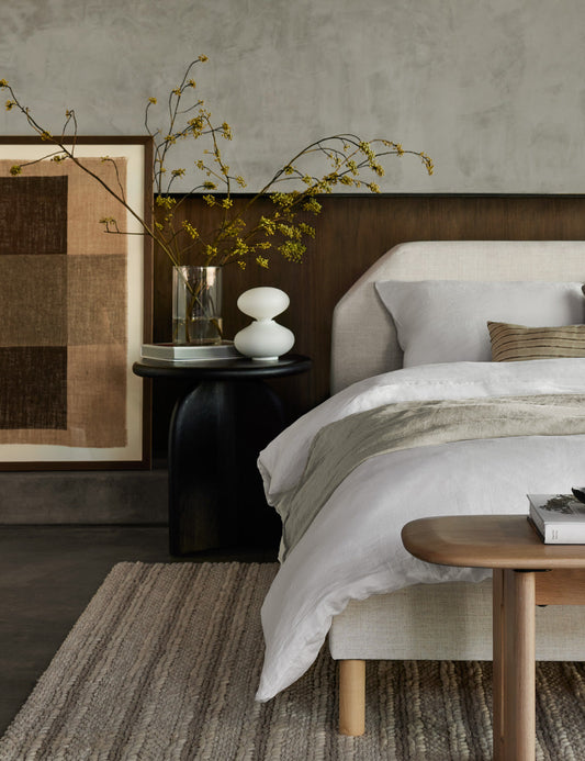 Reflection Oval Mini Table Lamp styled in a room