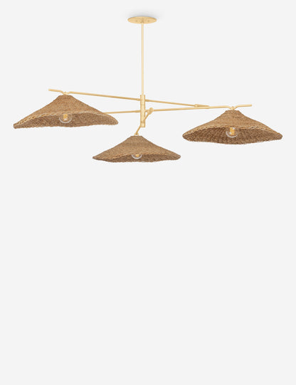 Nura Chandelier dining room light front view