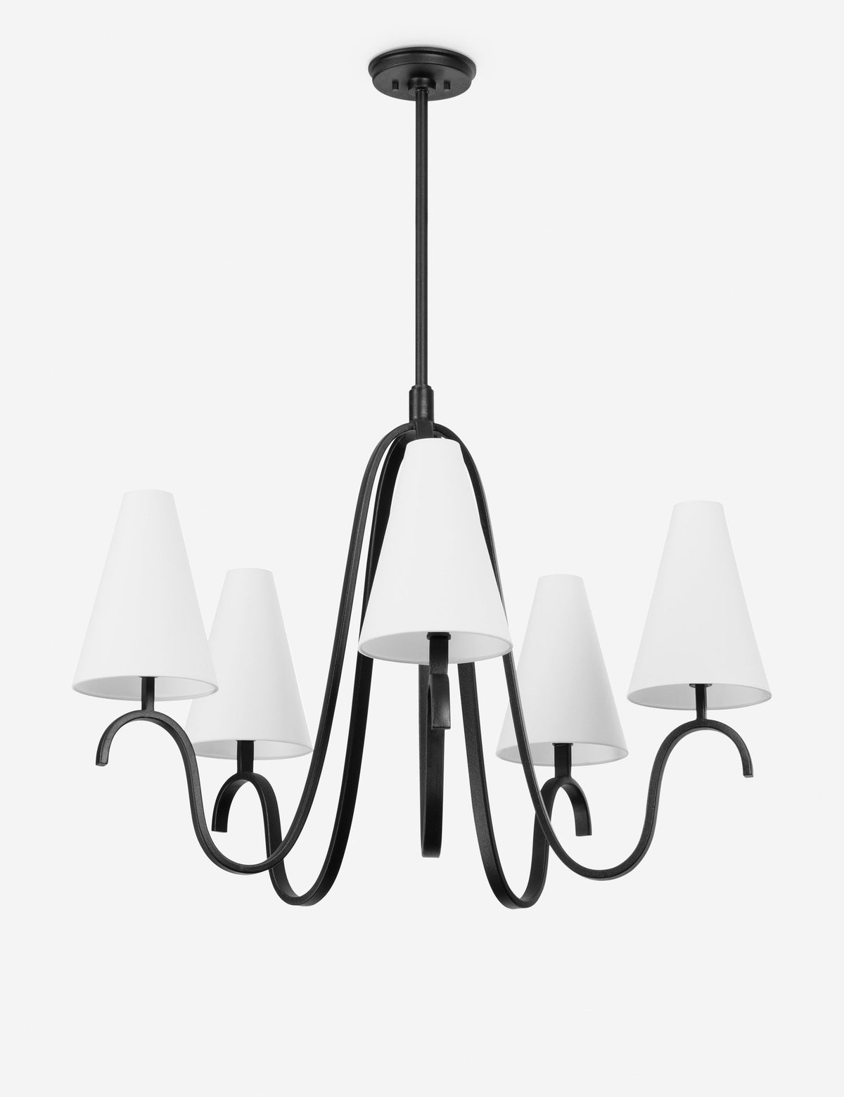 Melor Chandelier dining room light front view