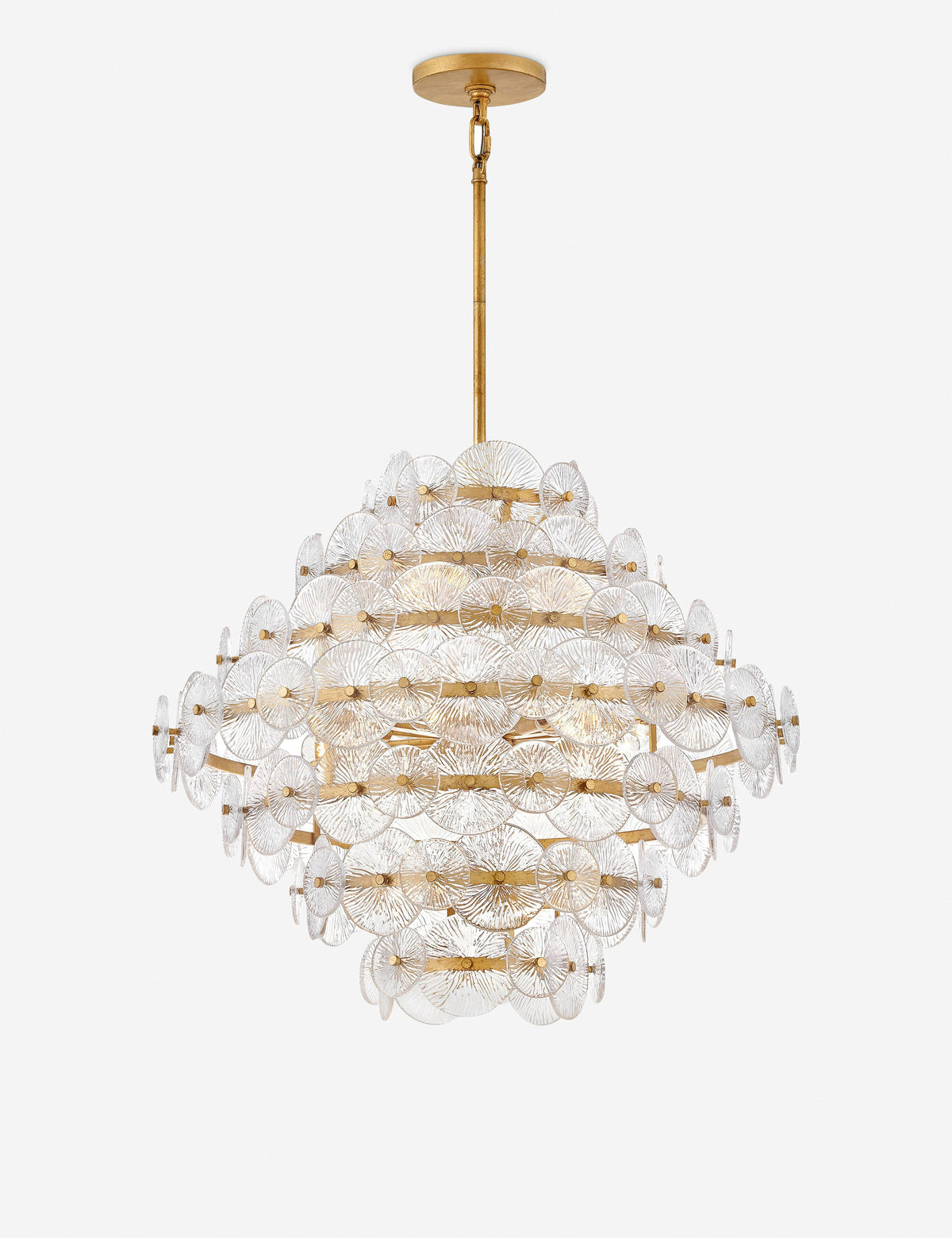 Barcelona Tiered Chandelier dining room light front view