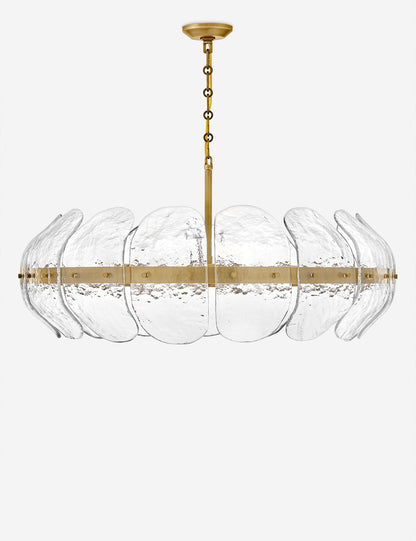 Bascom Drum Chandelier dining room light front view