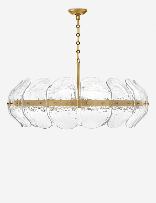 Bascom Drum Chandelier dining room light front view
