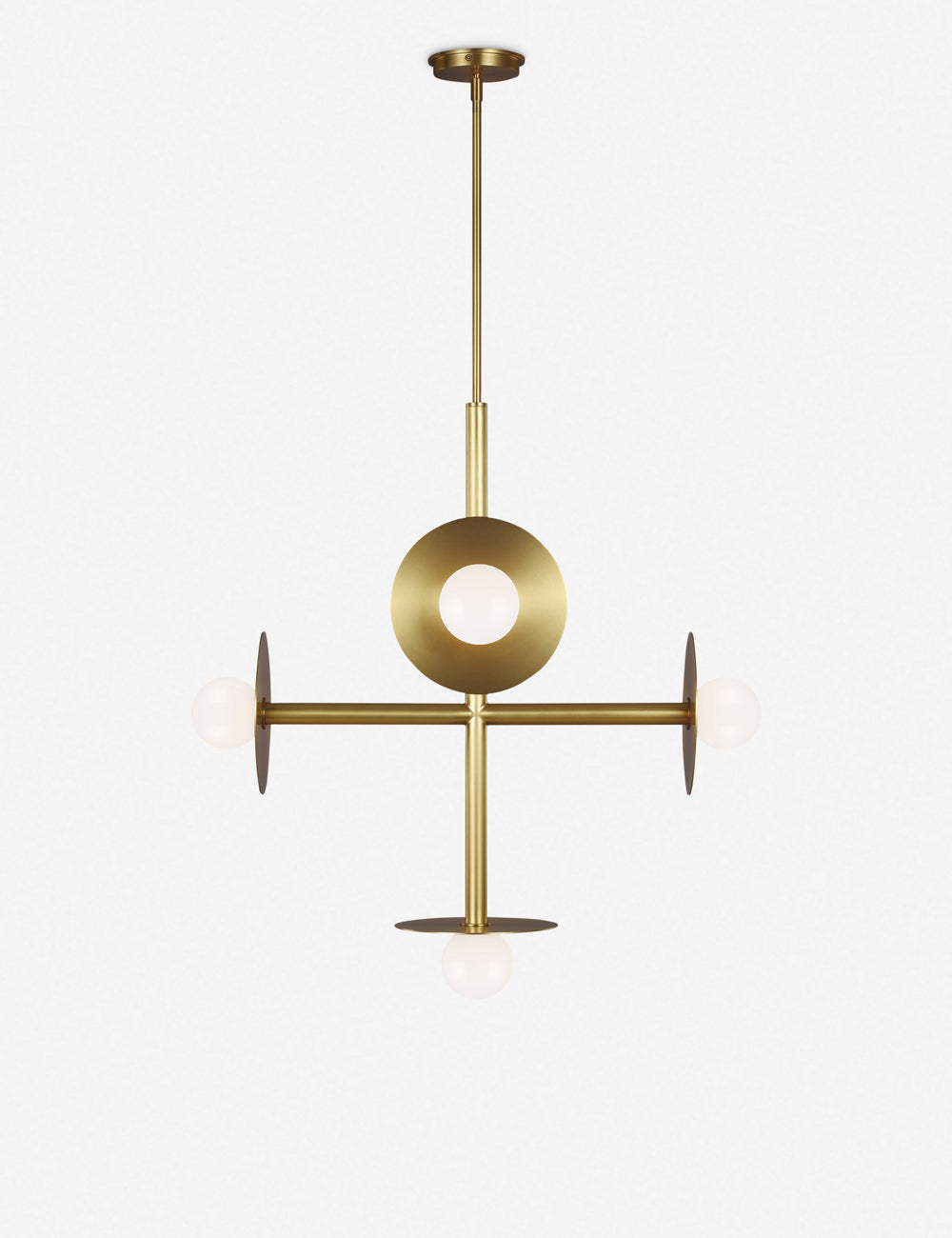 Nodes Large Chandelier dining room light front view
