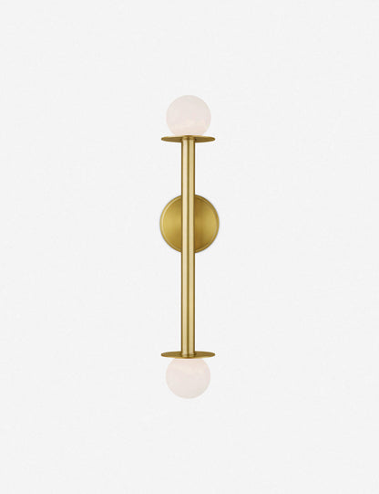 Nodes Double Sconce bedroom wall light front view