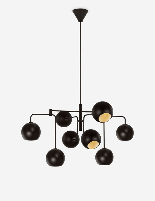 Chaumont Medium Chandelier dining room light front view