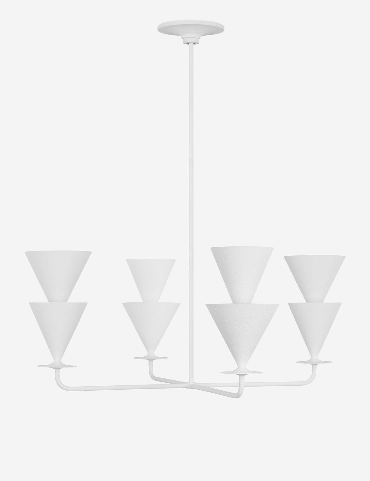 Cornet Chandelier dining room light front view