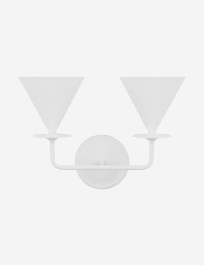 Cornet Double Sconce bedroom wall light front view