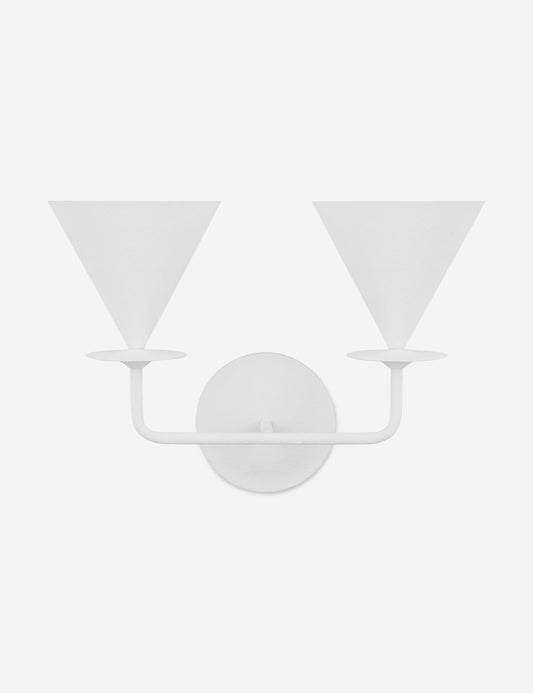 Cornet Double Sconce bedroom wall light front view