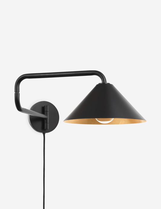 Alexander Plug-In Sconce bedroom wall light front view