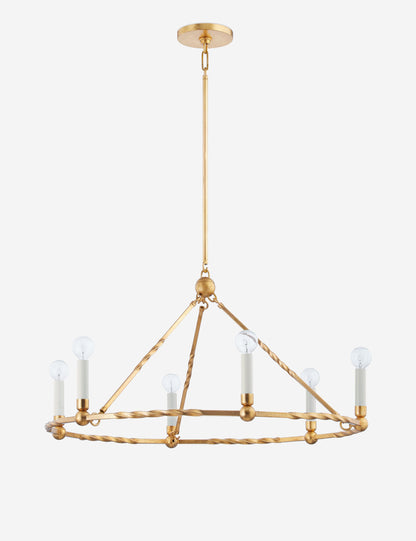 Nerissa Chandelier dining room light front view