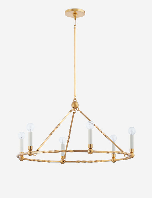 Nerissa Chandelier dining room light front view