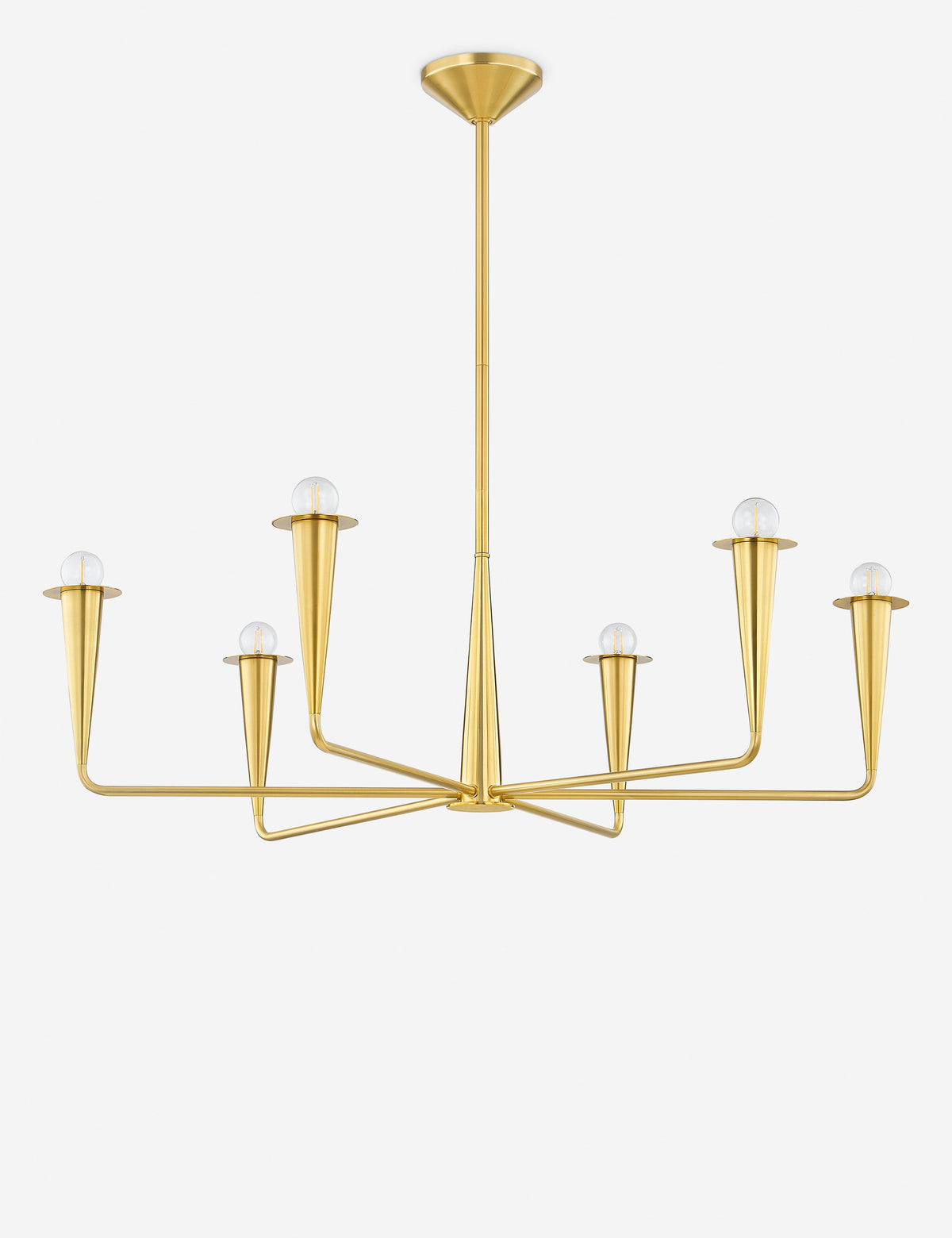 Pere Chandelier dining room light front view