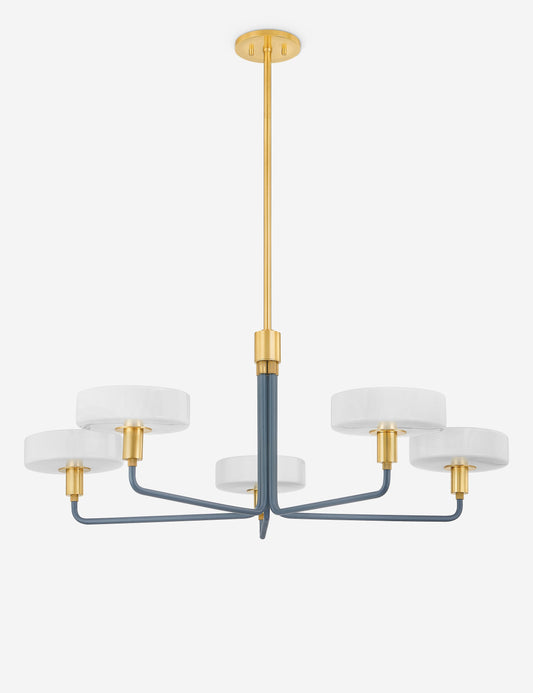 Weese Chandelier dining room light front view