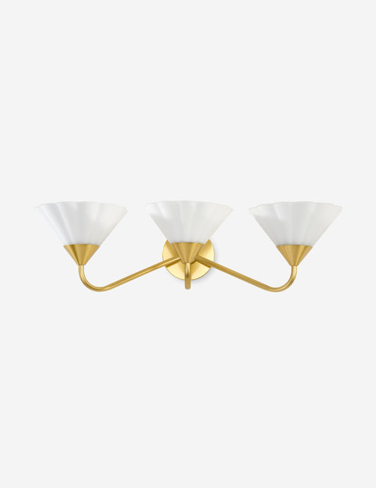 Brennan 3-Light Sconce bedroom wall light front view