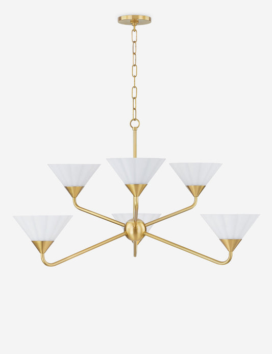 Brennan Chandelier dining room light front view