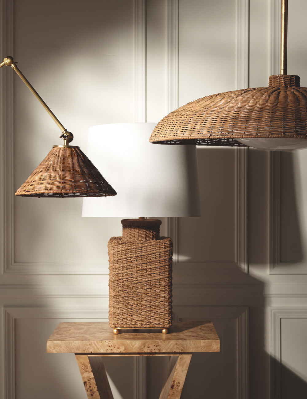 Padma Sconce styled in a room