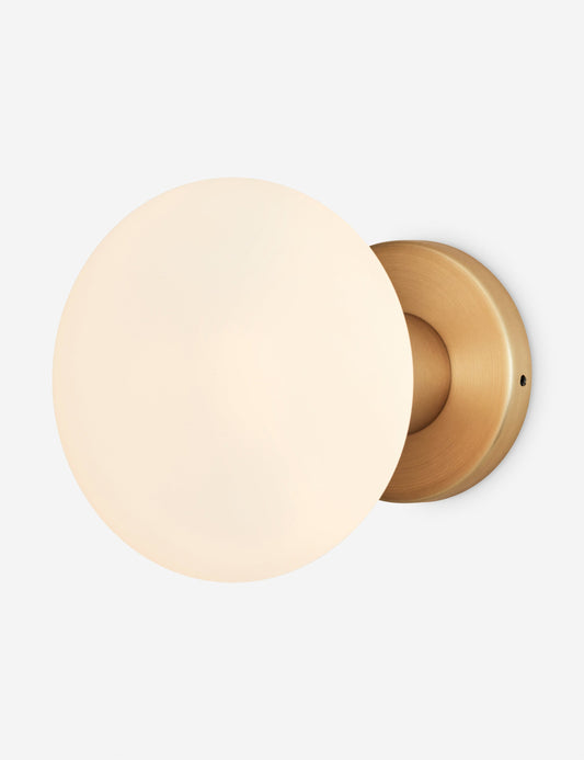 Lochan Outdoor Sconce with Oval brass finish product view 2