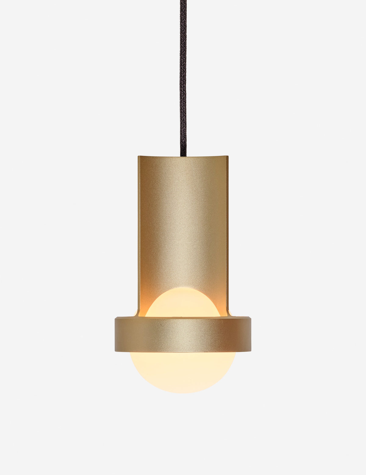 Loop Pendant Light with Sphere III kitchen island light front view
