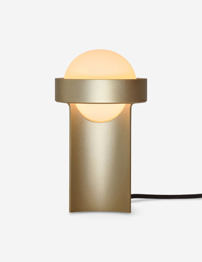 Loop Table Lamp with Sphere III bedside lamp front view