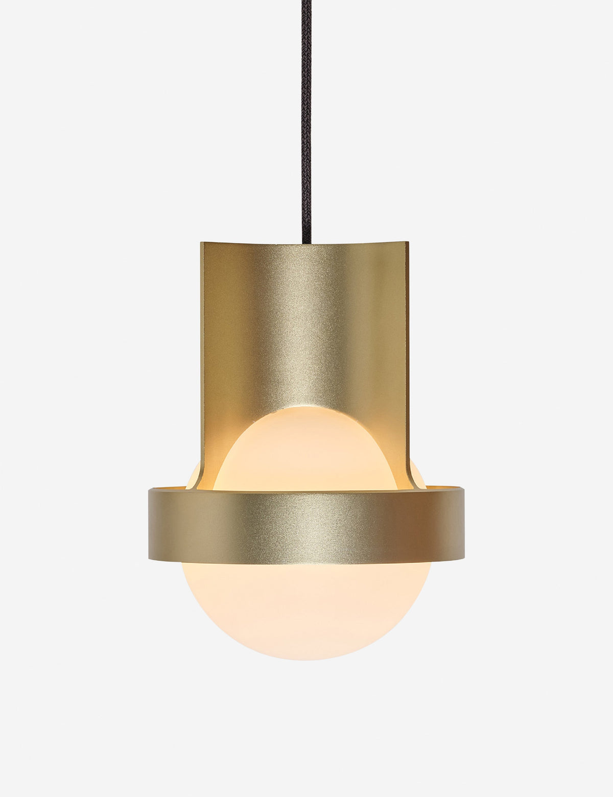 Loop Pendant Light with Sphere IV kitchen island light front view