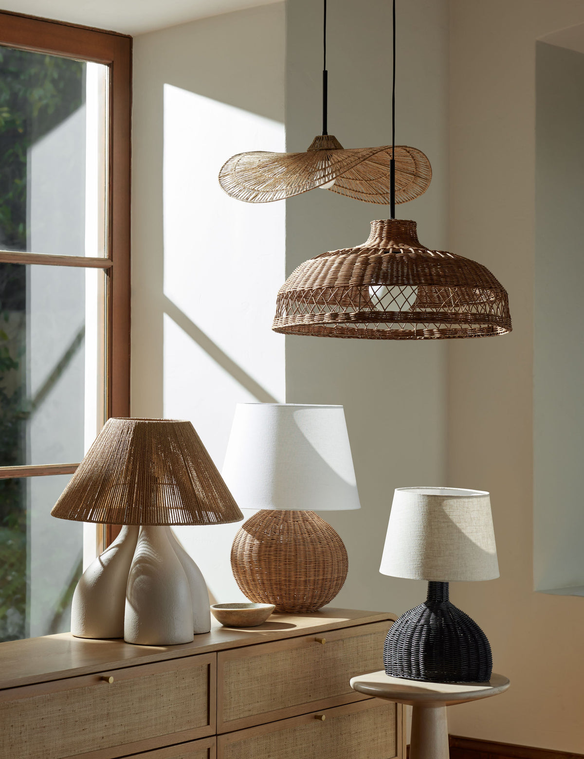 Ochoa Pendant Light styled in a room