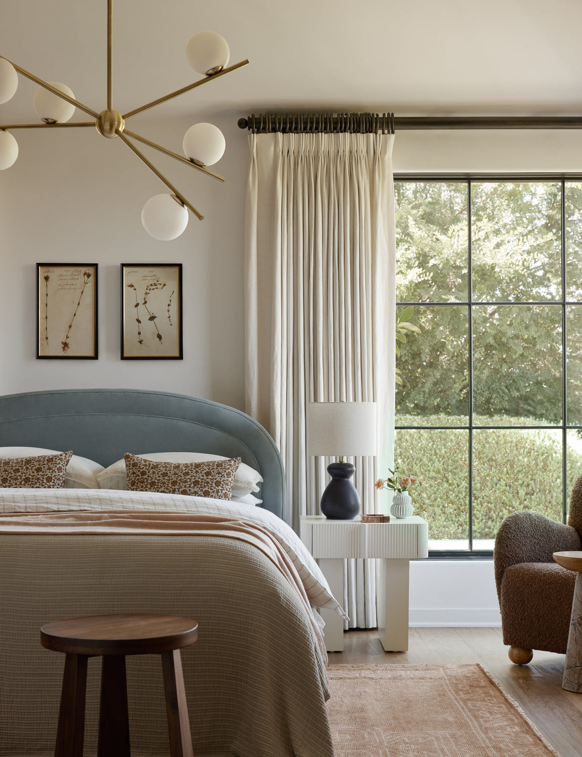 Alfaro Chandelier styled in a room