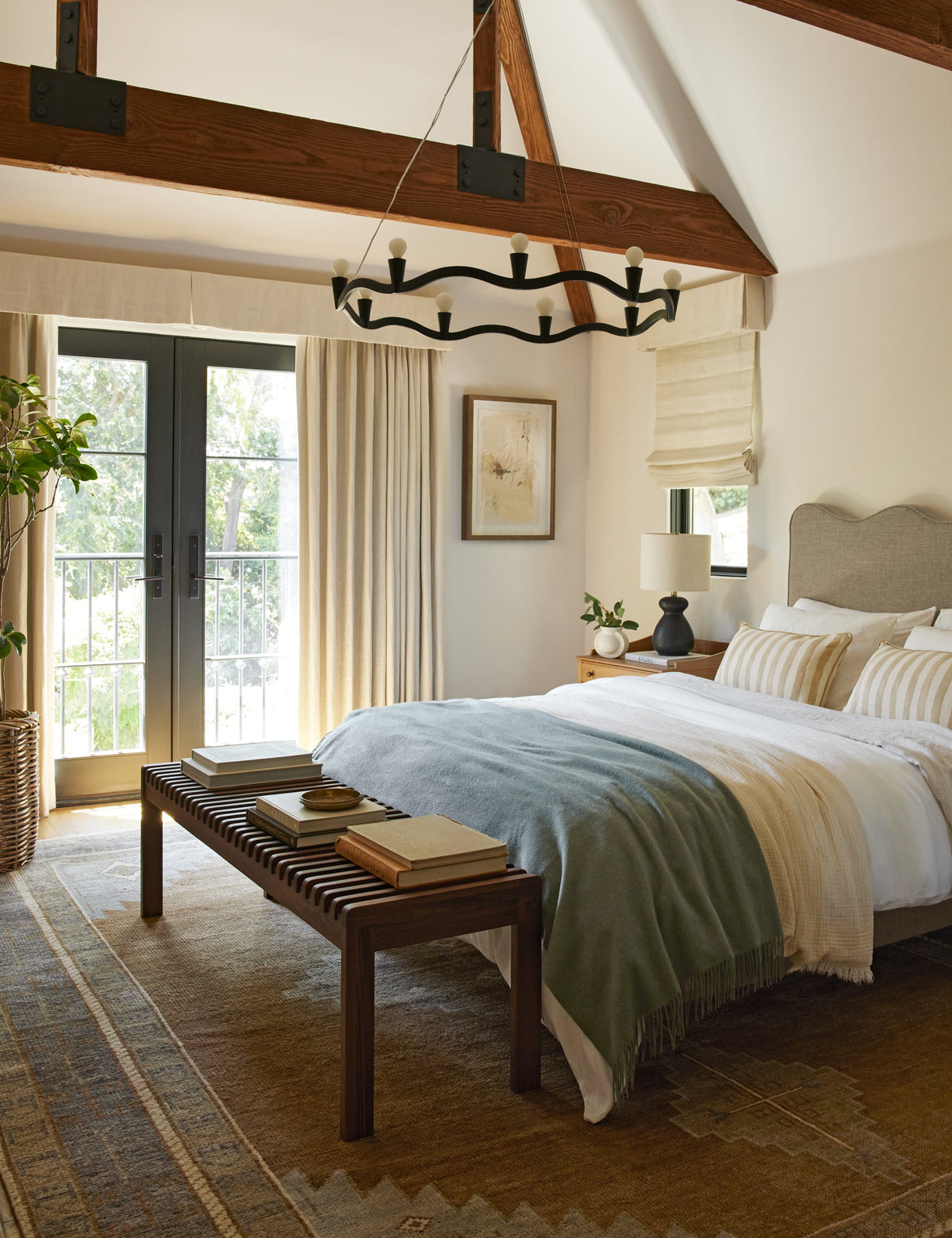 Fox Chandelier styled in a room