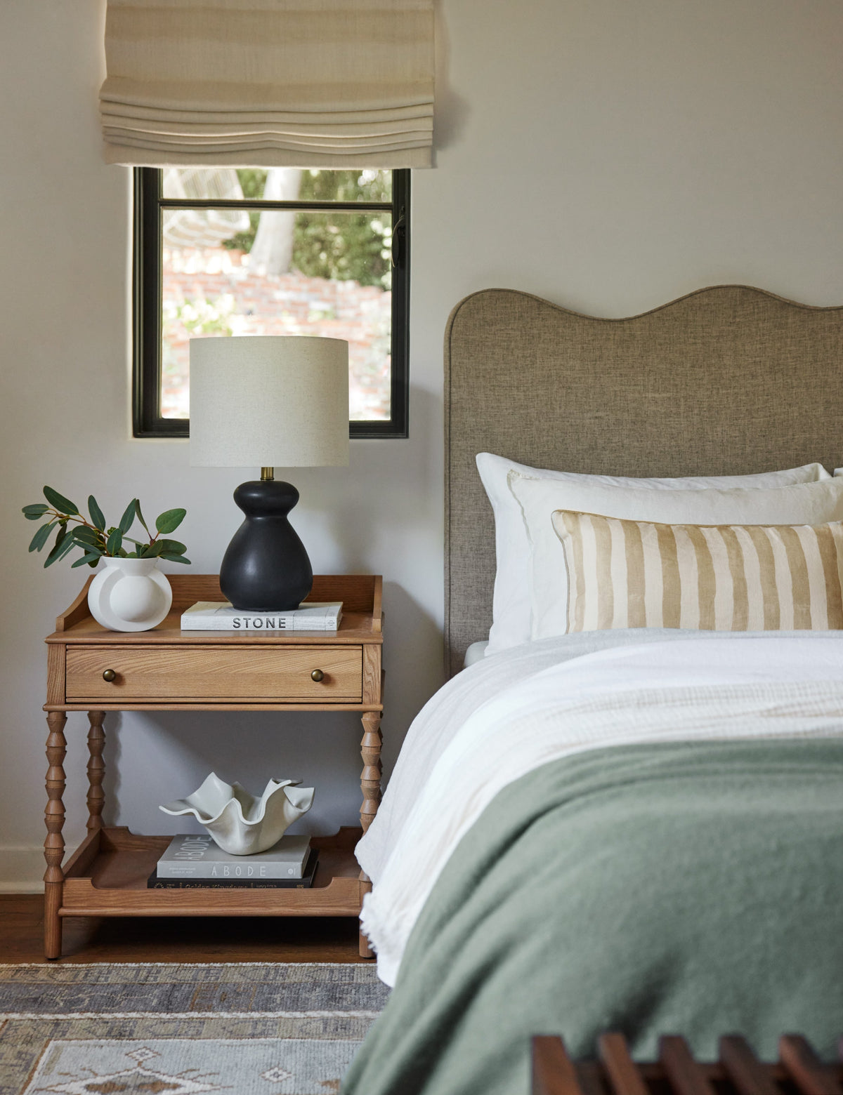 Nasima Table Lamp styled in a room