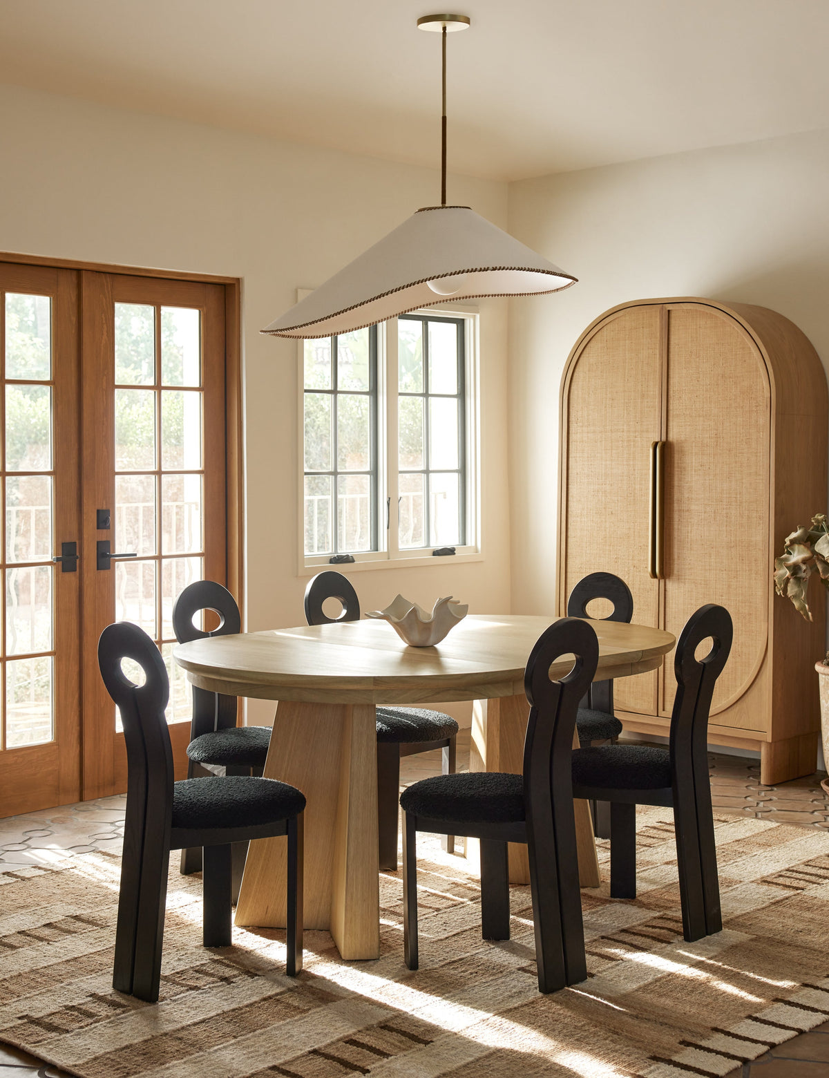 Arroyo Pendant Light kitchen island light in a styled room