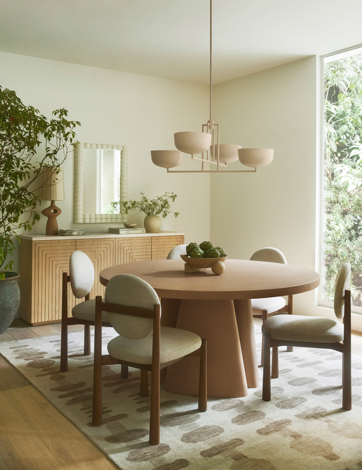 Talley Chandelier styled in a room